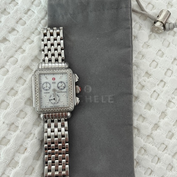 Michele Deco 18mm watch with diamonds - Picture 6 of 12